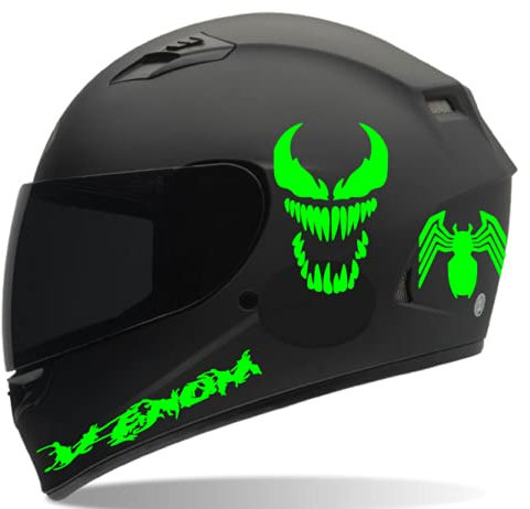 myrockshirt Monster Venum Set 2 x Aufkleber f. Helm Motorrad Motorradhelm Bike Biker Sticker