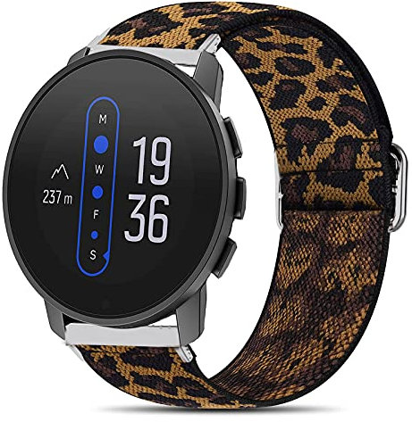 Giaogor Armband Kompatibel mit SUUNTO 9 Peak, weiche Haargummis Uhrenarmband für SUUNTO 9 Peak Smartwatch (Leopard)