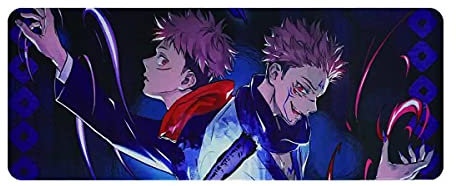 CosplayStudio Jujutsu Kaisen Tapis de souris de jeu | Sous-main XXL Manga | Motif Yuji & Sukuna 80 x 30 cm