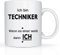 Print-Klex Berufstasse mit Techniker Motiv Bedruckt Techniker Tasse für Beruf Geschenk Kaffeebecher Geschenktasse Teetasse Arbeitstasse Arbeitsbecher mit Druck 330ml Beruf Tasse
