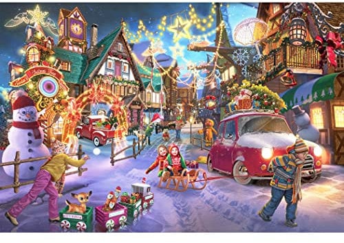 Tektalk 1000 Teile Puzzle, Holzpuzzle, Puzzles für Erwachsene, 1000 Teile Puzzle für Jugendliche & Erwachsene Wooden Puzzles for Adults 1000 Piece Jigsaw Puzzles 1000 Pieces - Christmas Entertainment