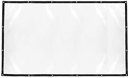 Plcnn 1,5 x 2,5 m transparente Plane, wasserdicht, staubdicht, Abdeckplane mit Ösen, Gartenplane, Pflanzenabdeckung für Terrasse, Überdachung, Outdoor-Möbelbedarf