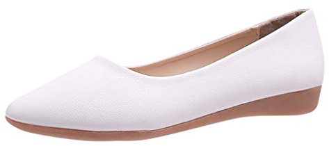 CHENSIYU Ballerinas Damen Elegant, Frauen Freizeit Schuhe Sportlich Walkingschuhe Bequeme Flache Schuhe Geschlossene Klassische Ballerinas