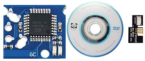 HUAYUWA Game Upgrade Kits (Black, Version: PAL) Fits for GameCube SD2SP2 Mircro SD Card Adapter SDLoad SDL TF Card Reader XENO Chip Mini Disc Spare Parts