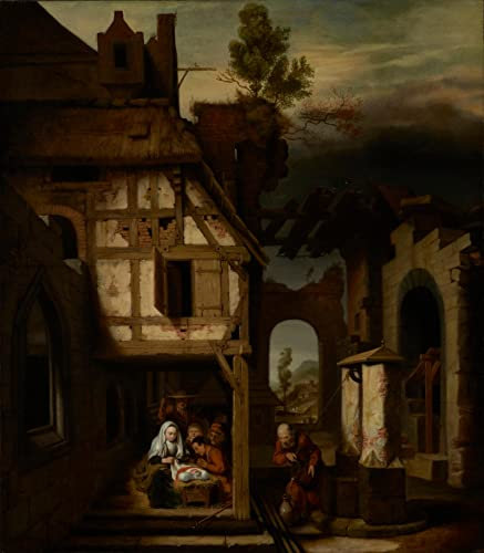 FROZBI Cuadros Decoración Impresiones de Lienzo Reproducción Bodegón con vasijas de aguamanil y granada de Willem Kalf para la decoración del hogar 60x90cm