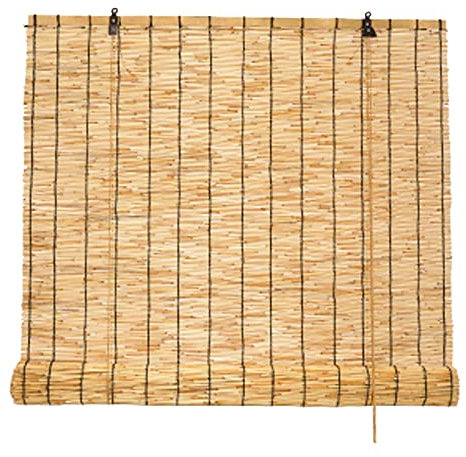 Jalousien Fenster, Schilf Sichtschutz Rollo Outdoor Rollo Wetterfest, Sonnenschutz Und Sichtschutz, Trennwand Für Garten, Terrasse, Balkon, Indoordeko Sonnenschutz Balkon Rollo ( Size : 110 x 135 cm (