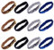GORGECRAFT 12-Teiliges Pailletten-Stirnband Elastisch Leuchtend Dehnbar Funkelnd Glitzernd Modisch Verstellbares Haarband Zubehör-Set Für Damen Sport Tanz Party Teams Store (4 Farben)
