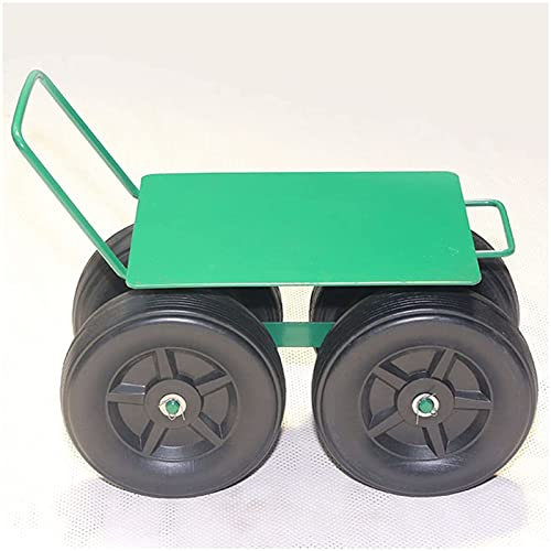 LXURY Rollsitz für Gartenarbeit, Fahrbarer Gartensitz Rollsitz Gartenhocker mit Rollen, Für Gartenhaus, Maximale Tragfähigkeit 150 Kg