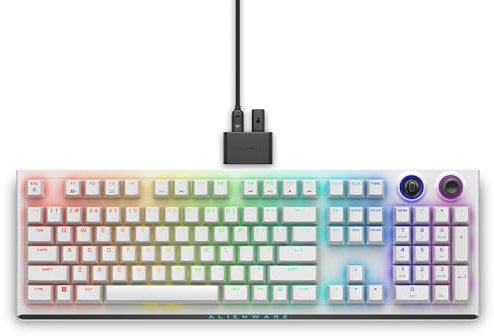 Alienware Tri-Mode kabellose Gaming Tastatur - AW920K (Lunar Light)