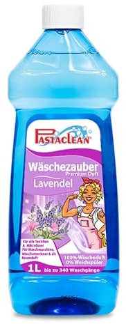 Pastaclean® Wäscheduft Premium (Lavendel), 100% Wäscheduft - 0% Weichspüler, Bis zu 340 Waschgänge, Für alle Textilien & Mikrofaser, Für Waschmaschine, Wäschetrockner & als Raumduft, 1000 ml