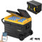 BougeRV CRD 45L Kompressor Kühlbox mit Akku, Kühlschrank Auto Doppeltür Doppelzone 12V 24V 230V mit Batterie 173Wh (4-10 Stdn. Laufzeitverlängerung) Netzteil für Kühlbox Auto Camping