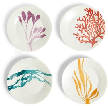 Royal Doulton 1815 Bright Plate 16cm 6.3in Multicolour Mixed Pattern Set of 4