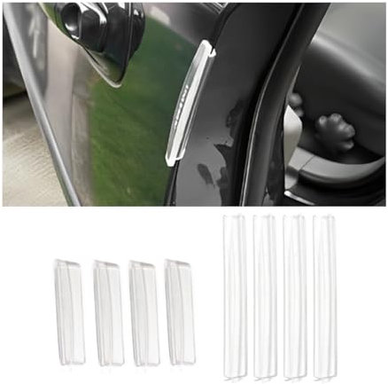 CGEAMDY Autotürschutz Schutzstreifen Kratzschutz, Auto Schutzstreifen Kratzschutz Gummi Autoaufkleber, Stoßleiste Stoßstangenschutz Autotür Kantenschutz(Transparent)