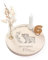Nord-Kind personalisierter Kerzenteller aus Holz mit Motiv, Namen, Geburtstagskerzen & Zahlen 20cm Ø als Geschenk für Baby & Kinder personalisierter Geburtstagsteller als Geburtstagsdeko (Eisbär)