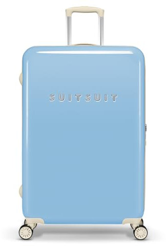 SUITSUIT Fabulous Fifties – Reisekoffer mit 4 Rollen – 76 cm – 94L – Blau