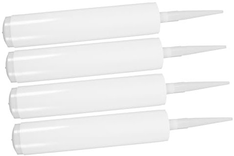 AUTSUPPL 4 Stücke Leere Dichtstofftuben Aus Wiederverwendbare Caulking Tubes für Fugen Reparaturen und Abdichtungen Ideal für Bau und Heimwerkerprojekte