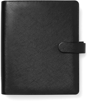 FILOFAX Saffiano A5 Organiser Black 2025