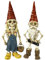 Male and Female Halloween Skeleton Gnome,2Pcs Resin Horror Garden Gnomes,Zombie Gnome Sculptures,Resin Dwarf Figurines for Indoor Home Ornaments Outdoor Patio Yard Lawn Porch Decor