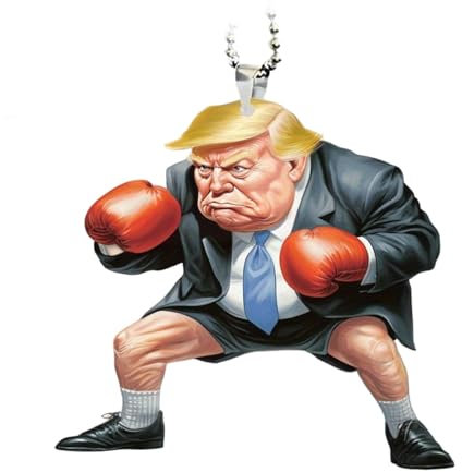 Avejjbaey Acryl-Schlüsselanhänger, Präsidentschaftswahl-Anhänger, komische Autoschlüssel-Hängedekorationen,