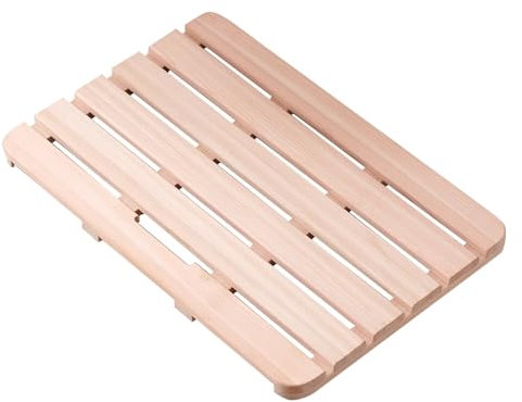 Gartendusche Bodenplatte 21,2 X 14,1 Zoll, Badezimmermatte mit Griff, Antirutschmatte Dusche for Spa, Sauna, Pool, Leicht Zu Reinigen und Zu Pflegen