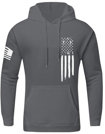 Hoody Herren Mit Kapuze Drawstring Kapuzenpullover Herren Basic Hoodies Pullover Herren Hoody Sweatshirt Jacke Herren Fleecepullover Jacke Herren Winter Sweatshirts Für Herren(1-Dark Gray,X-Large)