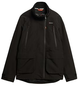 Superdry Men's Ultimate Hooded Windbreaker Jacket, black