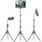 Nakelulu Support pour Trépied Tablette, 69 Height Adjustable Trépied pour iPad, 360° Rotating Trépied pour Tablette with Gooseneck, Compatible with iPad Pro, Air, Mini and 4.7-13.5 Tablettes