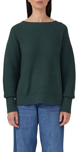 s.Oliver Strukturierter Strickpullover in Oversize mit Rippbündchen
