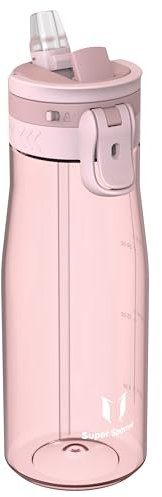 Sparrow Water Bottle 1L - One-Tap TouchFlow Water Bottles with Straw - Non-Toxic - BPA Free Tritan Bottles - Leak Proof & Sustainable Drinks Bottle for Sports, Outdoors