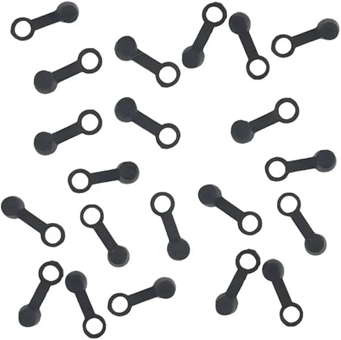 DGOINGPI 10 Stücke 8mm Auto Bremspumpe Staubkappe Ölablassschraube Kappe Bremssattel Entlüftungsnippel Schwarze Schraube Staubkappen Abdeckung Bremssattelpresse