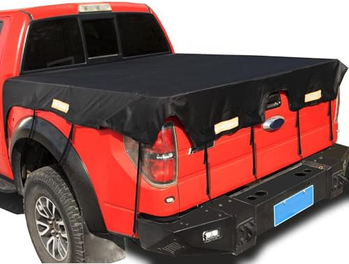 LUYSNDFG Couverture de lit de Camionnette pour Mitsubishi L200 /Triton 2014-2024,Oxford imperméable Bâche de Caisse de Camion,Couverture de bâche de Chargement pour Camions,A L177*w185