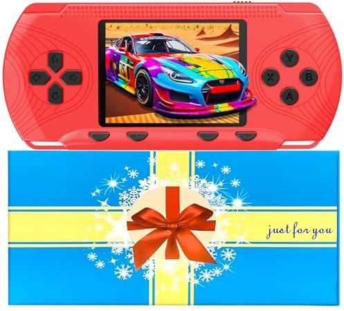 3.0 Screen Retro Gaming Console for Kids Adults - Portable Handheld Game Console 258 Preloaded Classic Games, Rechargeable Plug and Play Video Games, Travel Electronic Toys Gift for Boys and Girls