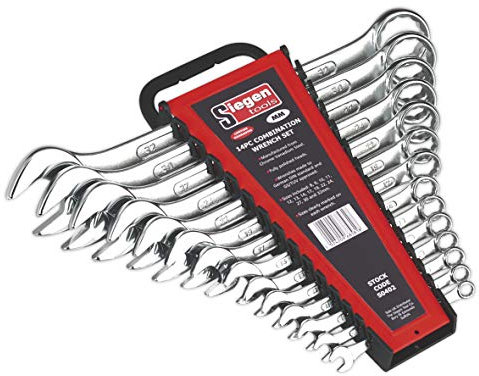 Sealey S0402 Metric Combination Spanner Set, 14 Pieces