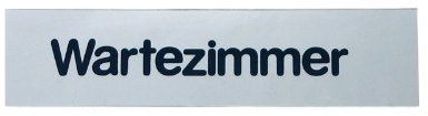 GRÄWE® Türschild 'Wartezimmer', selbstklebend
