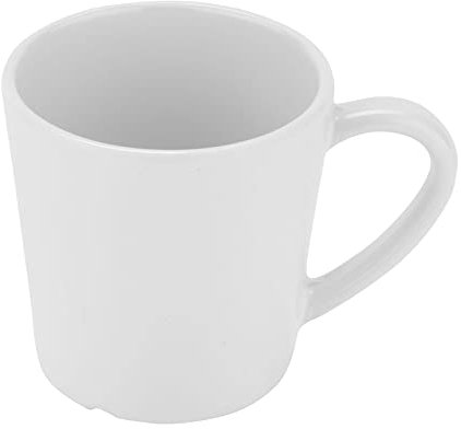 GET C-107-W - Tazza da caffè in melamina, 226,8 g, colore: Bianco (set da 12)