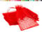 Creativery 10 Stück Organzasäckchen 10x15 cm Rot