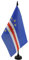 AZ FLAG - Tischflagge Kap Verde - 21x14 cm - Republik Cabo Verde Tischfahne 14 x 21 Cm - Flaggen