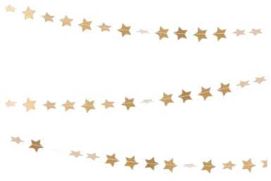 Goldene Girlande kleine Sterne