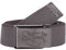 2Stoned Koppelgürtel Stoffgürtel Grau, matte Schnalle Classic, 3 cm breit für Damen und Herren