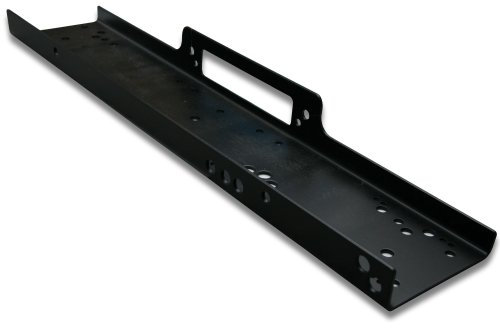 Montageplatte für Seilwinde 10.000–13.000 lbs – Stahlplatte 5 mm, vorgebohrt, für SUV, Jeep, ATV & Offroad – Seilfenster kompatibel