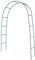 Verdemax 8015358034494 Arco in Ferro Decorativo per rampicanti Verde Giardino sostegni Piante, Unica