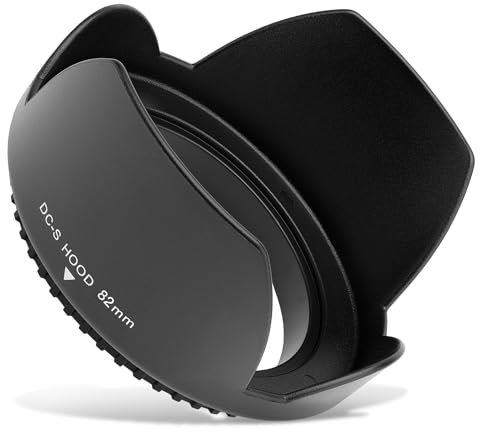 CELLONIC Paraluce Compatibile con Ø 82mm con Filettatura a Vite Ø 82mm Lens Hood in Materiale Sintetico Protegge l'obiettivo e la Lente da Urti e Graffi