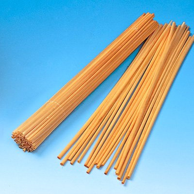 Strohhalme zum Strohsterne basteln Natur (dunkel) (22 cm / 50 Stück)