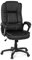 MyBuero Chefsessel Bürostuhl Relax CL120 Kunstleder Schwarz Schreibtischstuhl mit Armlehnen, Dicke Polsterung 725006