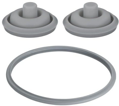 Goma de Sellado para Olla a Presión WMF Perfect Plus – Junta de Repuesto para Tapa, Válvula y Mango (Ø 22 cm, 2 uds) – Compatible con Modelos 2.5L a 8.5L