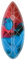 Osprey, Skimboard, Zickzack, Unisex, 104 cm, Unisex, Retro Pin Stripe, blau
