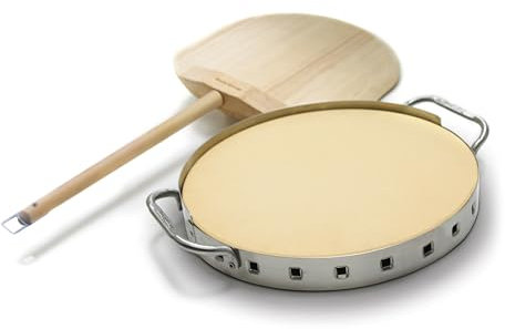 Broil King 69816 Profi Pizzastein mit Edelstahlstütze