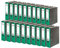 Original Falken 20er Pack Recycling-Ordner Wolkenmarmor. Made in Germany. 8 cm breit DIN A4 grüner Rücken Ringordner Aktenordner Briefordner Büroordner Pappordner CO2-Neutral Blauer Engel