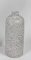 formano Deko Flaschenvase Schnee H. 30cm D. 11cm weiß Silber Keramik WA