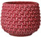 Bloomingville Pot de fleur Pinecone - Pots de Fleurs décoratifs Couleur pour intérieur Style rétro créatif L (16,5 cm ø), rouge, Céramique